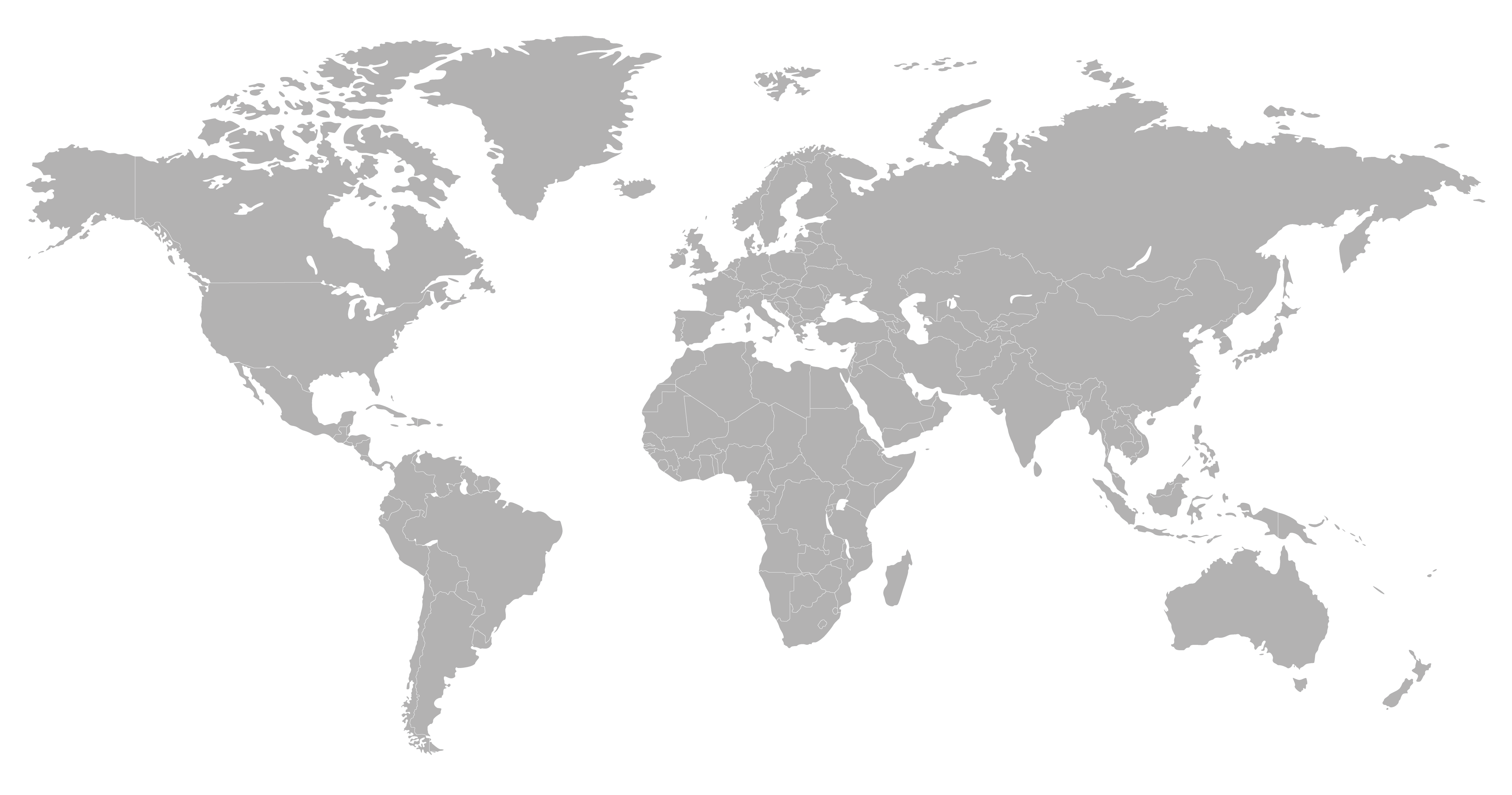World Map Grey